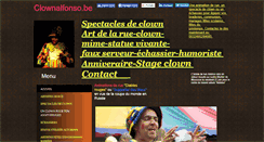 Desktop Screenshot of clownalfonso.be