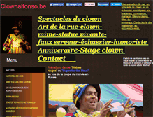 Tablet Screenshot of clownalfonso.be